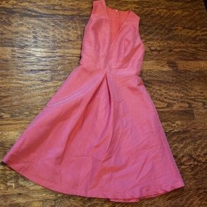 Coral Alfred Sung Silk Dress